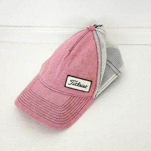 Titleist Men's Golf Cap, Light Pink/White Mesh Size L/XL